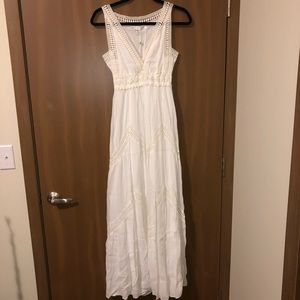 White long dress.